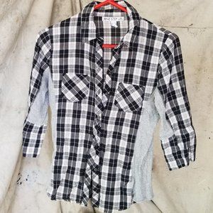 One Step Up Button up Blouse 100% Cotton - Large